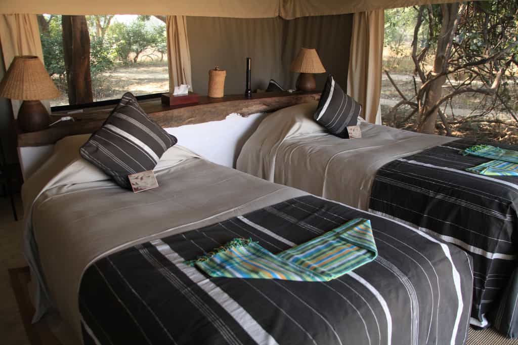 Tent interior
