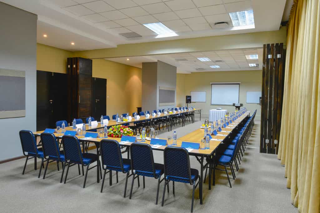 Conference facilities comprise of two 15-seater boardrooms and two conference rooms, seating 40 to 80 delegates. 