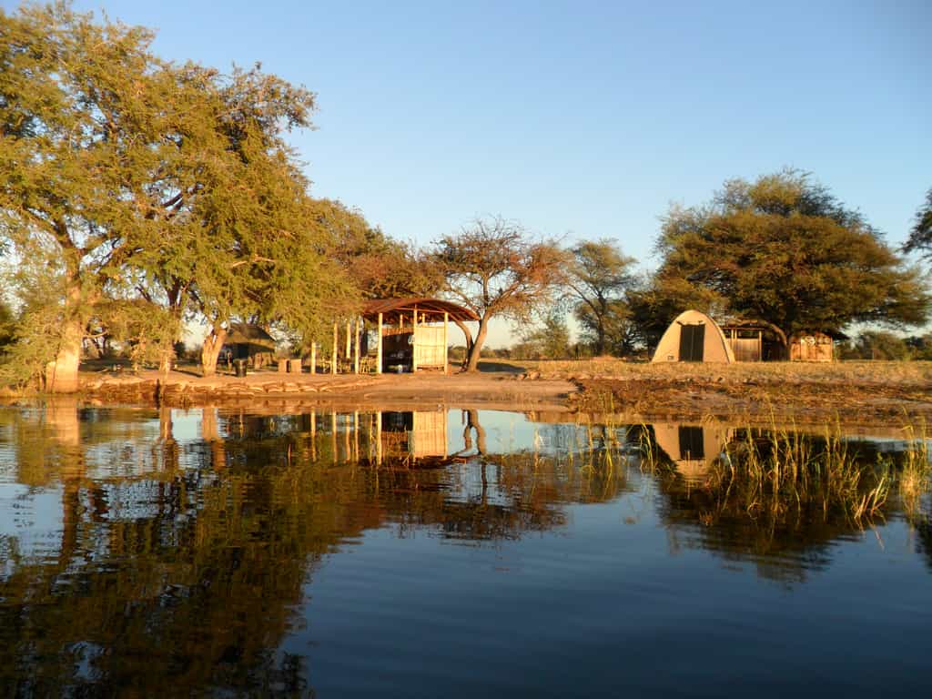 Campsite from river