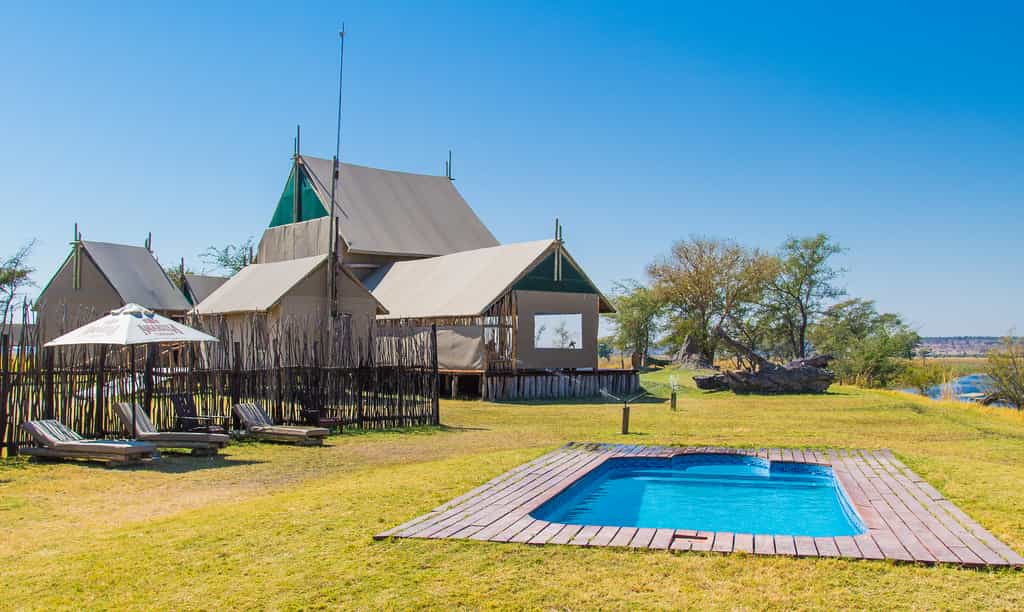 Main Building and pool side view