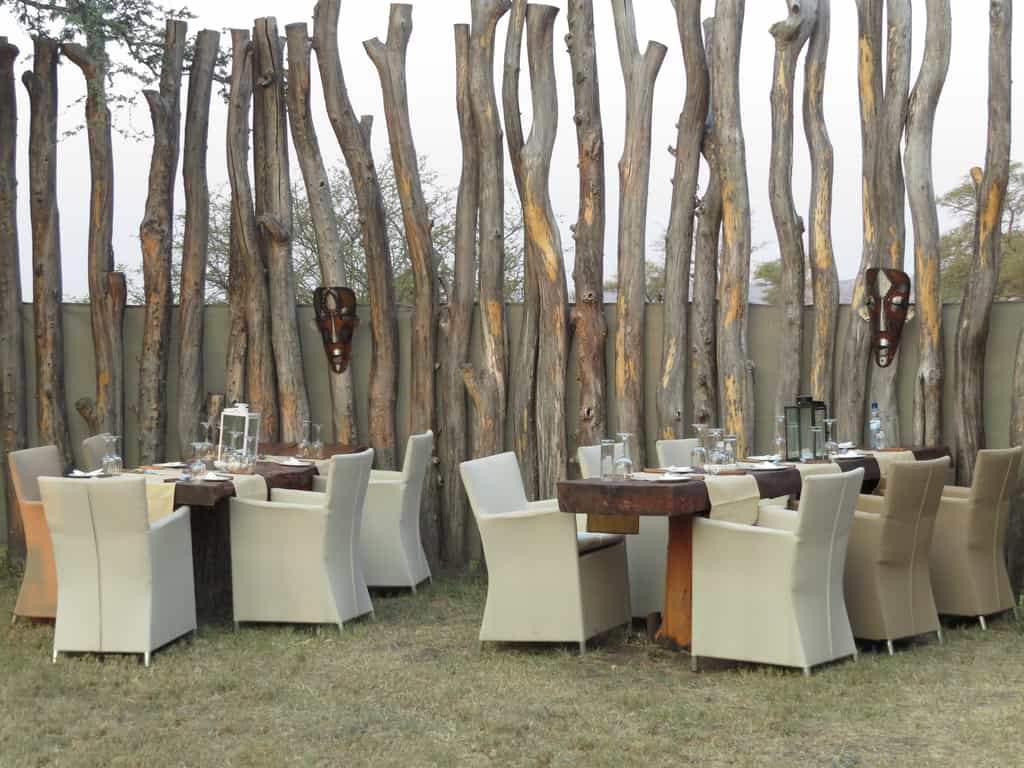 Outdoor dining area 