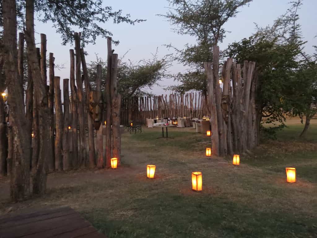 Outdoor dining area 