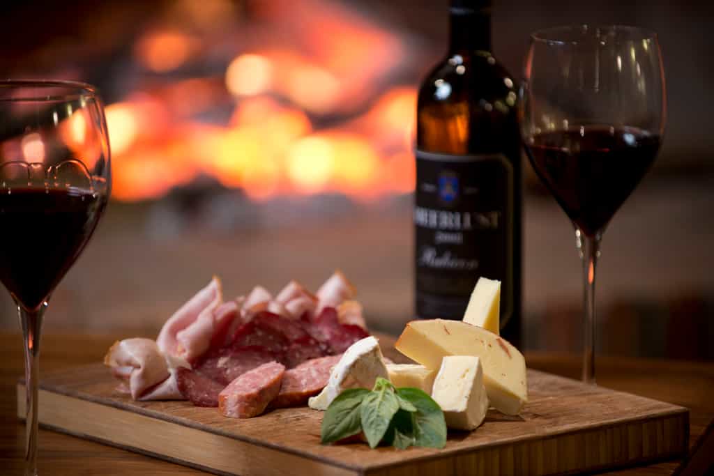 Cheese and wine