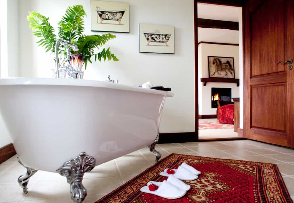 A heavenly bubble bath after a day of safari