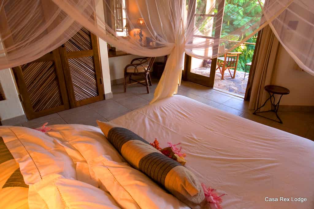Upstairs double bedroom with amazing views over the Bazaruto islands 