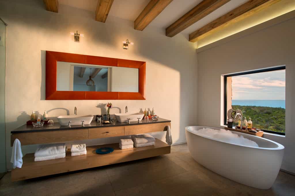 Bathroom with a view