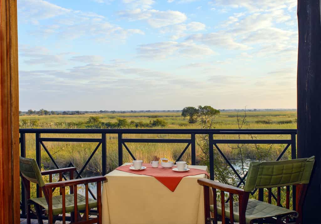 Each bungalow has a terrace with an amazing view of the surrounding landscape.