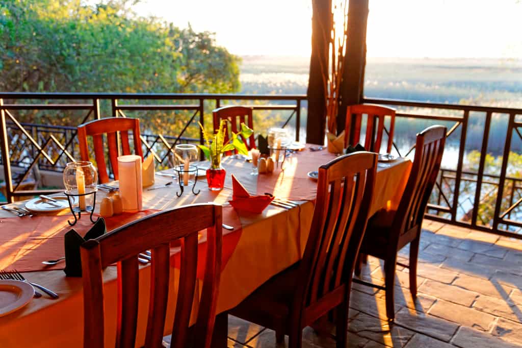 Enjoy breakfast on the deck
