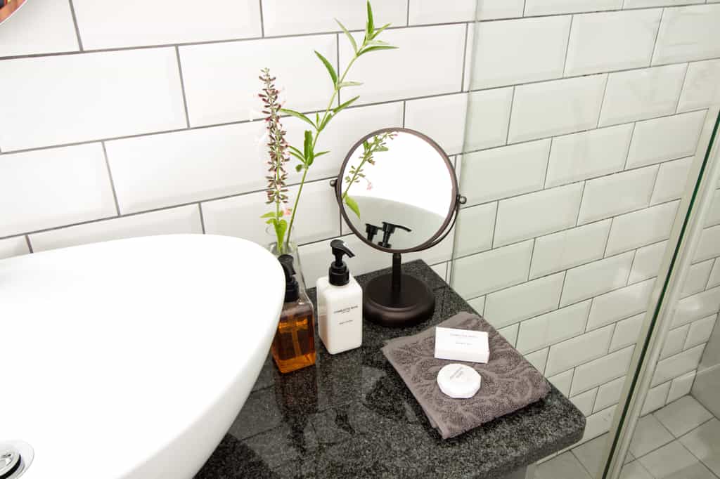 Room 2 bathroom - maybe small in size, but big on style.
