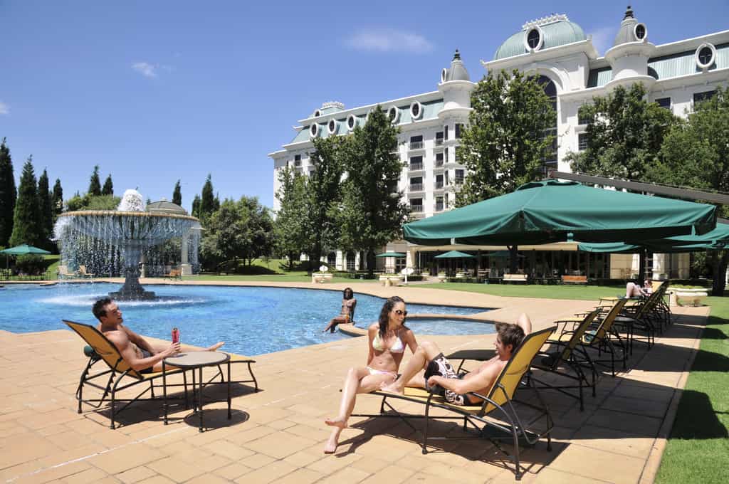 The hotel pool