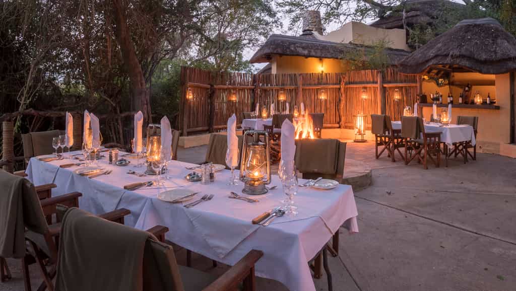 Dining at night