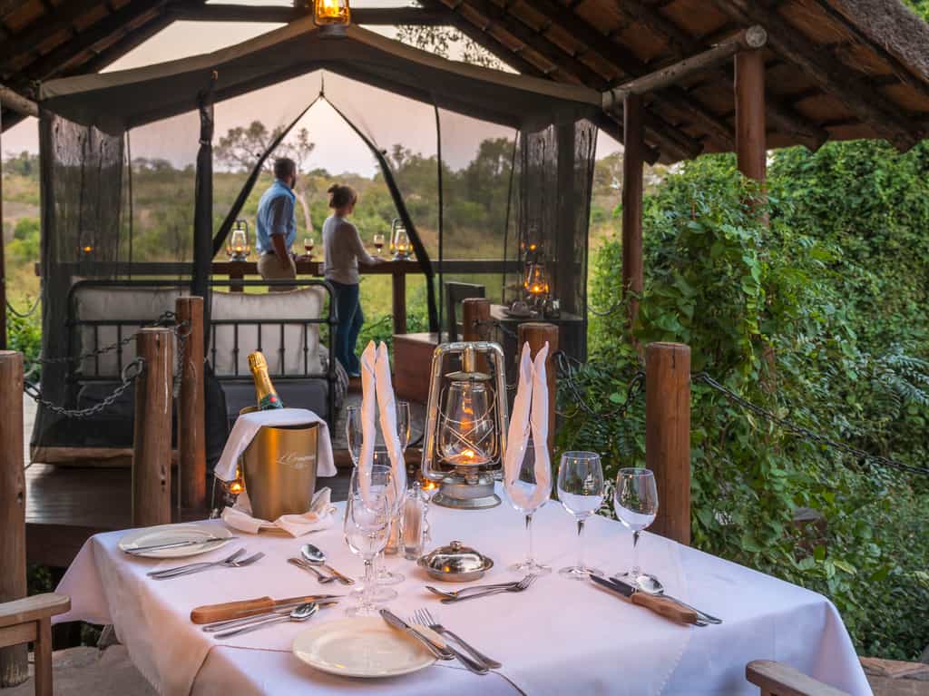 Sleep out on the deck at Jock Safari Lodge