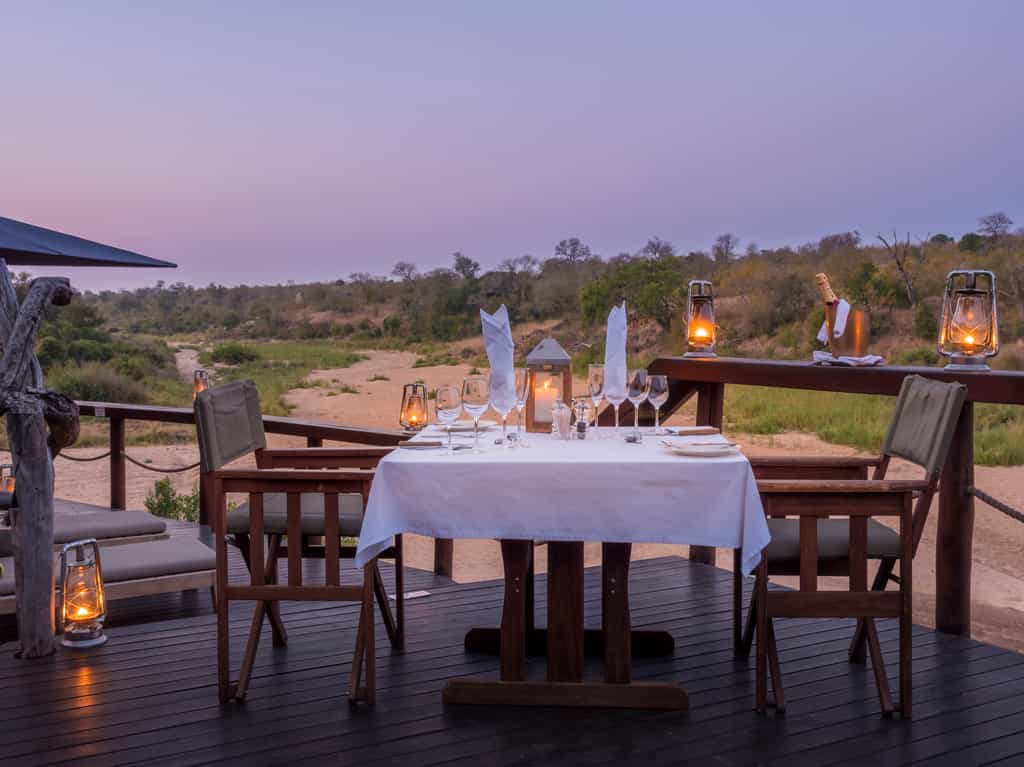 Dining at Jock Safari Lodge