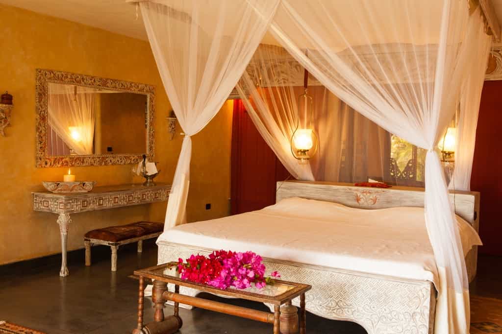 Indian interior decor inspired bedroom