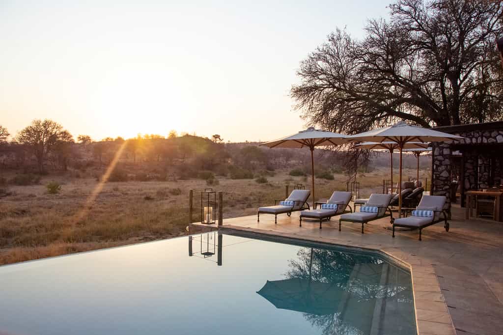 Sunsets around the pool
