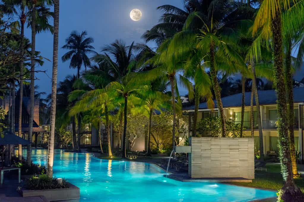 Main Pool at Night