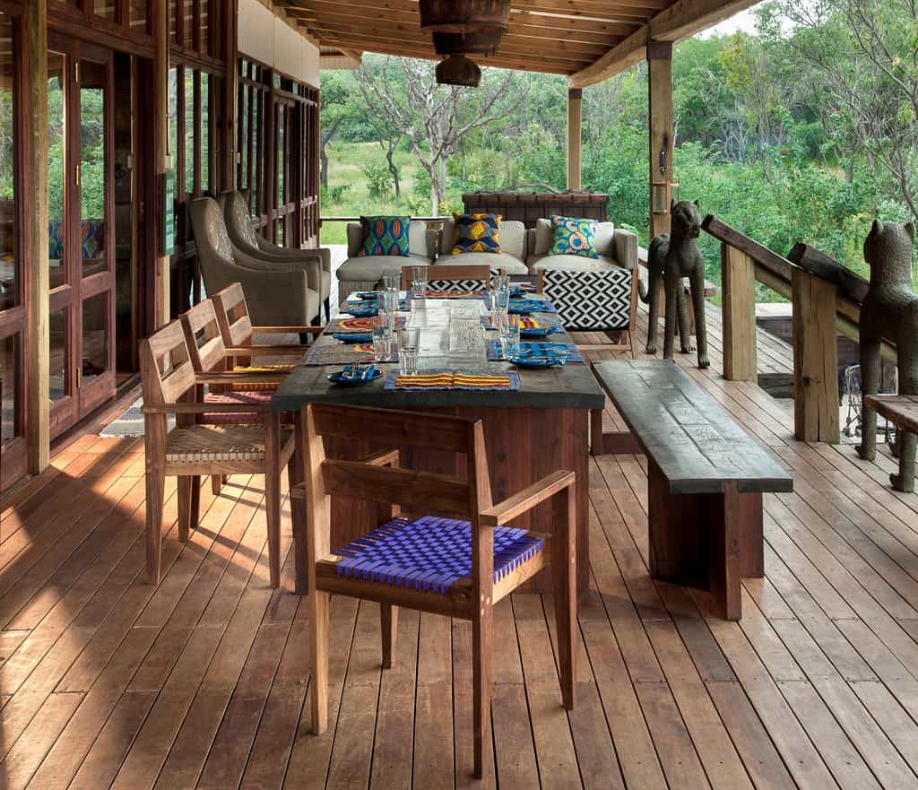 Outside deck