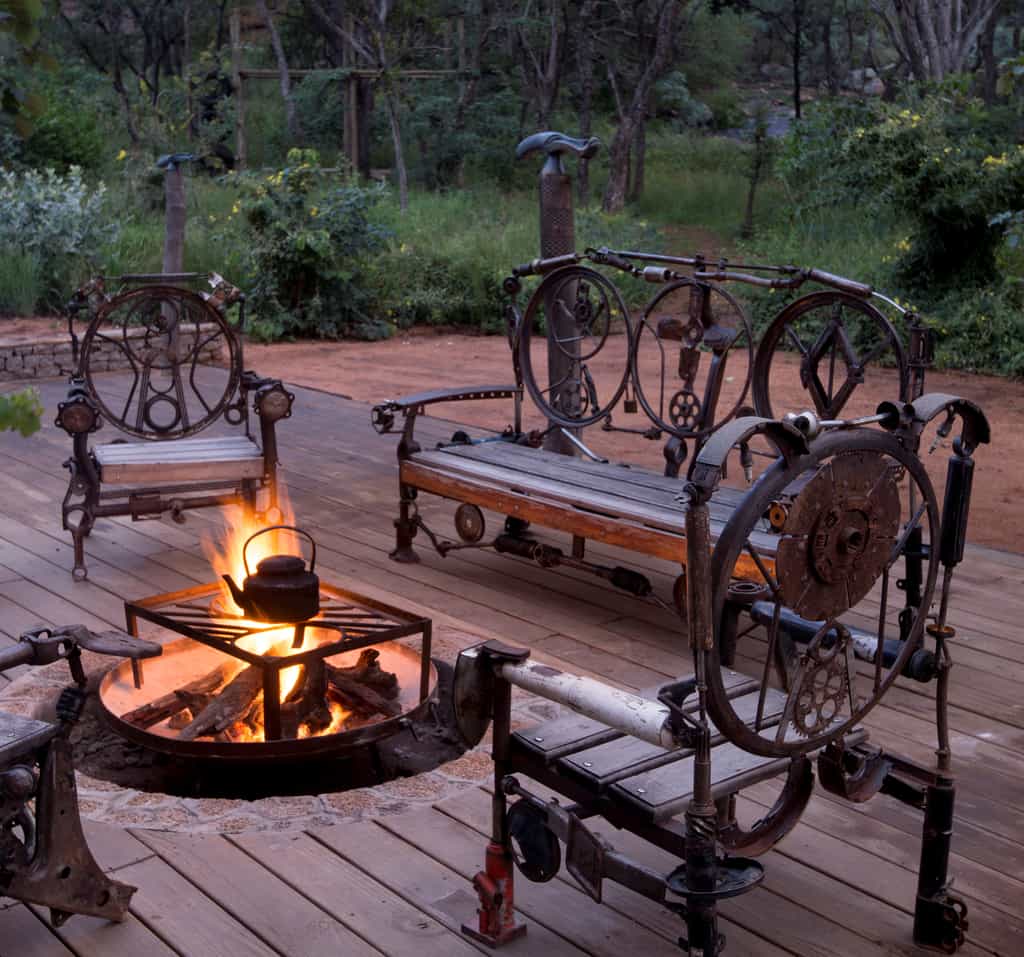 Outside fireplace