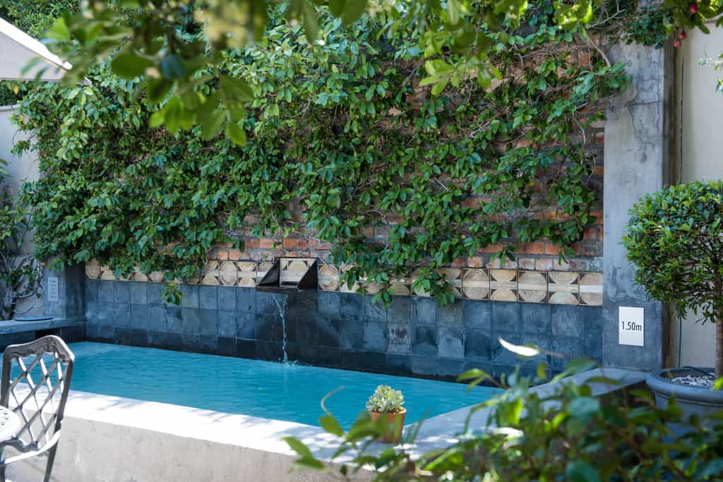 Welgelegen courtyard with plunge pool