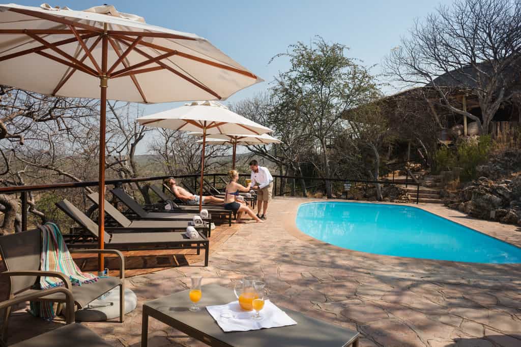 Main area communal pool with a view 