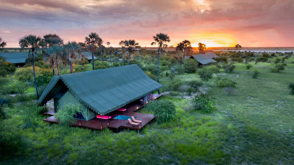 Aerial View of the Guest Tent 