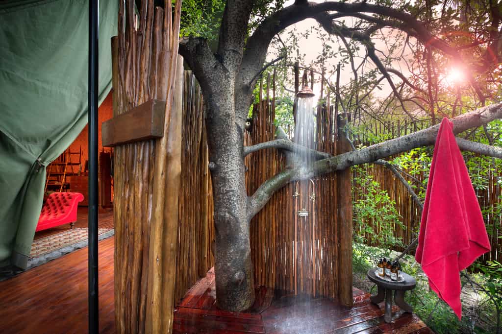 Guest Tent Private Outdoor Shower 