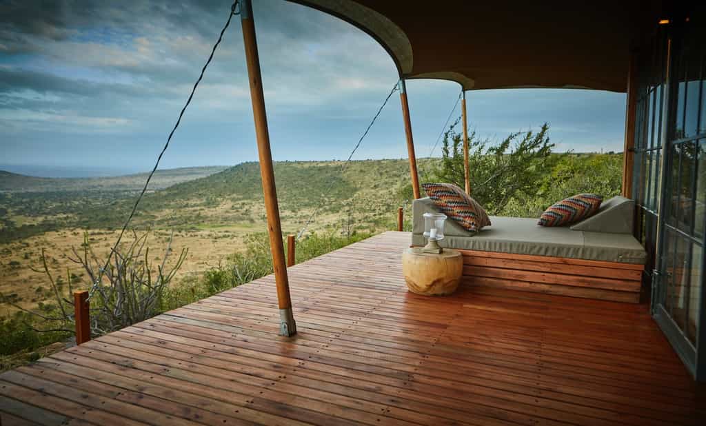 Private veranda with double day bed to relax and enjoy the stunning views 