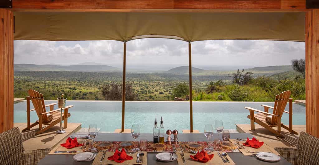Lunch by the pool