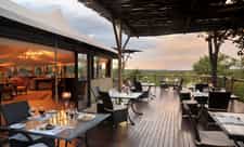 The spacious deck, ideal for al-fresco dining