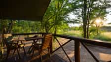 View from the tented suite deck