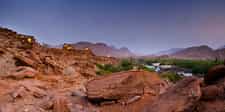 Cleverly built into the rocky terrain