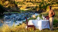 Dining out by the river