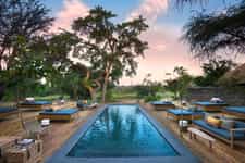 Providing welcome respite from the heat of the day, and an ideal spot to watch animals coming down to the Sabie to drink.