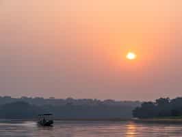 Cruise the waterways on a Dzanga-Sangha boat trip