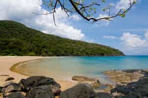 Lay your towel out on Dam Trau beach