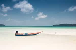 Paddle out in a kayak in Koh Rong