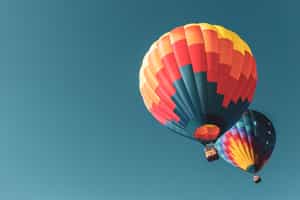 Soar over the Atlas Mountains in a hot air balloon