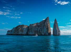Take a boat to go snorkeling at Kicker Rock