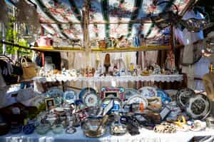 Hunt for souvenirs at an antique shop in Cuenca