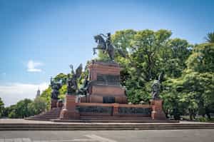 Walk around San Martín Square in Buenos Aires