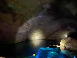 Go on a Cave tubing & Zipline tour
