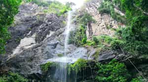 Dip in the watefalls of Parque Natural do Príncipe