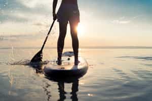 Go stand up paddle boarding around Príncipe