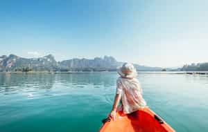 Take a kayak out exploring Khao Sok National Park