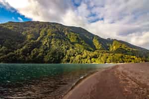 Take a boat ride on Todos los Santos Lake