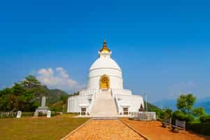Visit the World Peace Pagoda in Pokhara
