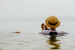 Float in the mineral-rich waters of the Dead Sea