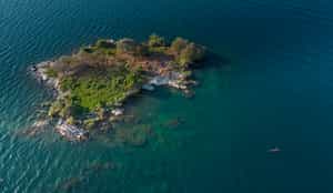 Take a swim in the clear waters of Lake Tanganyika