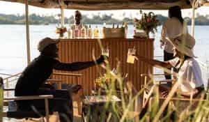 Go on a private sunset cruise aboard the Kalunda