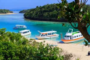 Take a glass-bottom boat tour at Kabira Bay